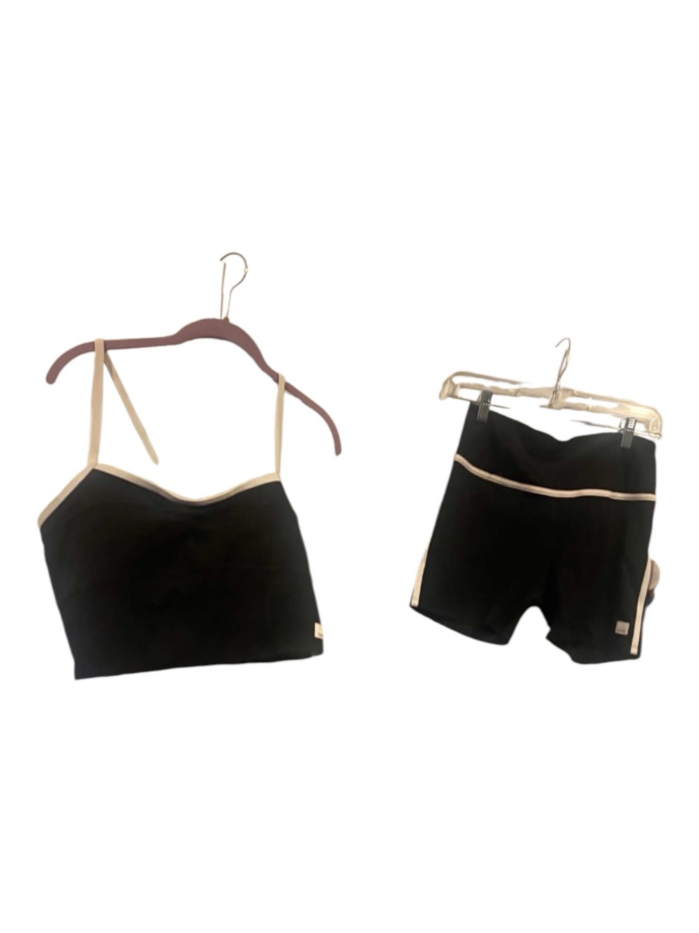 NWT Vuori Corset Tank and shorts set BLACK Size M